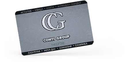 Клубная карта казино «Конти груп»