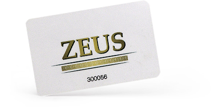 Клубная карта казино «Зевс»