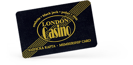 Клубная карта казино «Лондон»