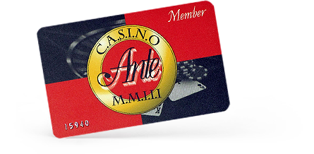 Клубная карта казино «Анте»
